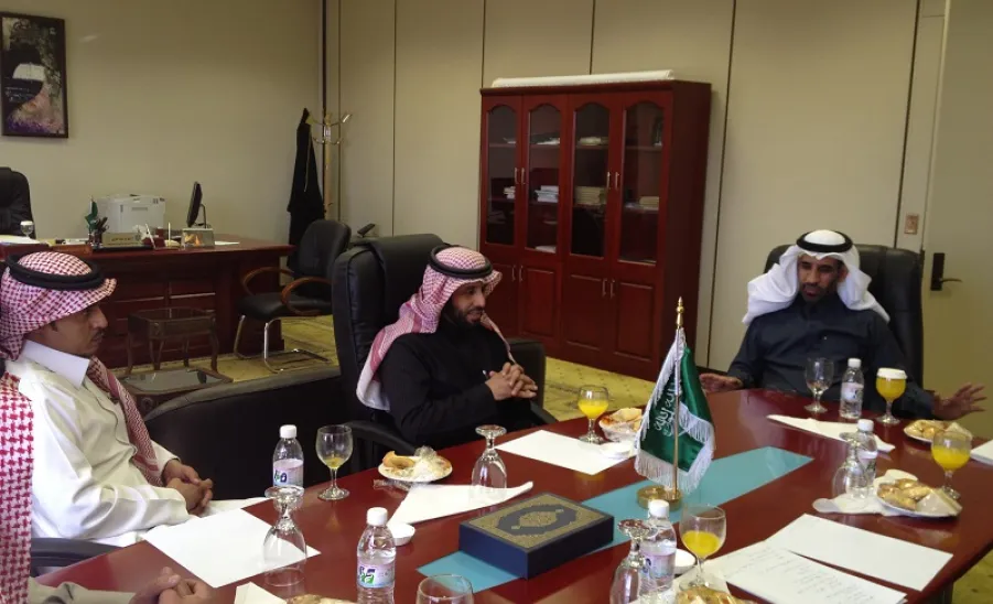 وفد عمادة شؤون الطلاب بالجامعة في زيارة لجامعة الملك سعود - 