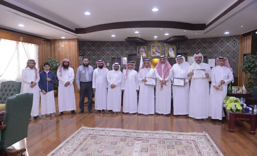 معالي مدير الجامعة يستقبل الفريق العلمي الحاصل على جوائز الاختراعات العلمية في المعرض الدولي العاشر للاختراعات في الشرق الأوسط - 
