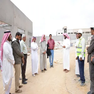 ضمن الزيارات الدورية وكيل الجامعة يتفقد مشروعات المباني العاجلة في حوطة سدير