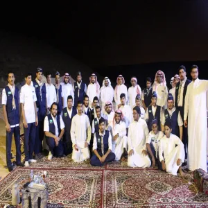 عميد شؤون الطلاب يلتقي جوالة الجامعة