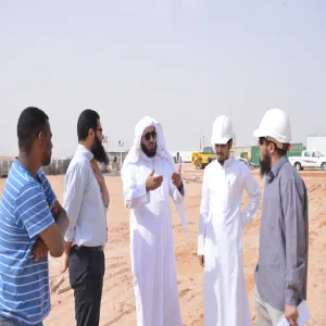 وكيل الجامعة يتابع أعمال مشروع المباني العاجلة بمحافظة رماح