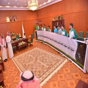 معالي مدير الجامعة يستقبل لاعبي منتخبات الجامعة
