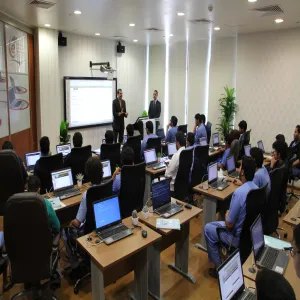 كلية العلوم تقيم ورشة عمل لتدريب الطلاب  على نظام التعليم الالكترونى (D2L)