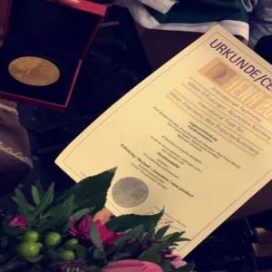 كلية علوم الحاسب والمعلومات تقيم حفل تكريم للطالبات الفائزات بالميدالية الذهبية في معرض اينا المقام  في ألمانيا