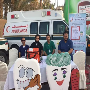 مشاركة الخدمات الطبية في مهرجان سدير باليوم الوطني 86 في القرية التراثية بعودة سدير