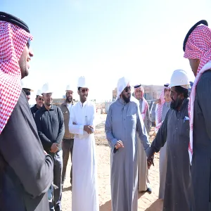 وكيل الجامعة يتفقد المشروعات الإنشائية في المدينة الجامعية بمحافظة الزلفي