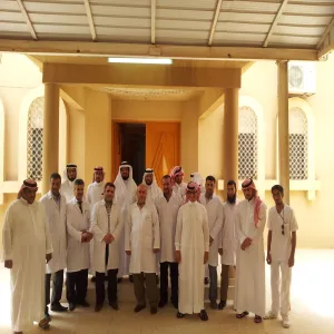 سعادة الدكتور إبراهيم بن عبدالرحمن الحقيل يزور مقر الخدمات الطبية بالجامعة
