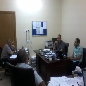 وحدة التخطيط والتطوير بقسم إدارة الأعمال تعقد اجتماعاً لتطوير رؤية ورسالة واهداف البرنامج‎