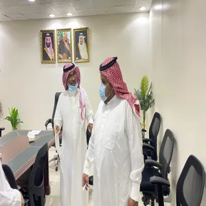 A delegation of Jouf University on a visit to General Administration of Services