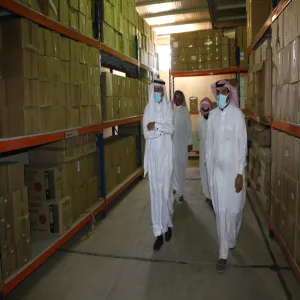 General Manager of Administrative and Financial Affairs on a visit to the administrations of Warehouse &amp; Inventory