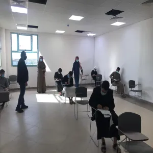 A tour of inspection by dean of engineering college to exam halls