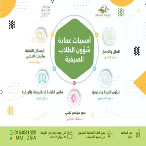عمادة شؤون الطلاب تطلق البرنامج الإثرائي الجامعي في نسخته الثانية