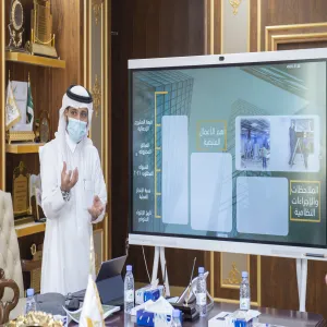 معالي رئيس الجامعة يطلع على تقارير الإدارة العامة للمشروعات والشؤون الفنية للمشاريع القائمة ونسب إنجازها