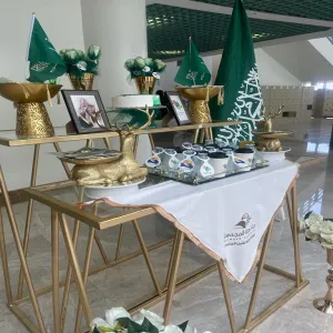 مشاركة الإدارة العامة للأمن الجامعي ممثلة بأقسام الأمن النسائية بتفعيل احتفالات اليوم الوطني الواحد والتسعون