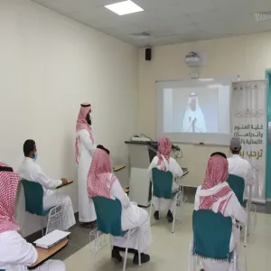 سعادة عميد الكلية يشرف على النقل المباشر  لسعادة رئيس الجامعة