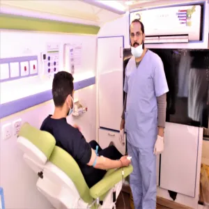 أقامت الكلية بالتعاون مع أصدقاء بنك الدم ومستشفى الملك خالد بالمجمعة حملة للتبرع بالدم تحت شعار (دمك أحيا نفساً).