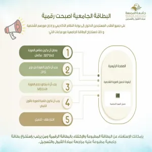البطاقات الجامعية للطلاب