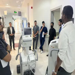 طلاب قسم تقنية الأجهزة الطبية يزورون مستشفى تمير العام