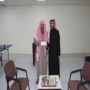 اللجنة الرياضية بوحدة الأنشطة الطلابية تقيم دوري لعبة الشطرنج