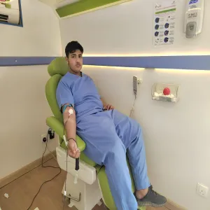 مرصد المسؤولية الاجتماعية يقيم حملة تبرع بالدم بمجمع الكليات للطلاب