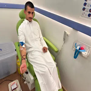 مرصد المسؤولية الاجتماعية يقيم حملة تبرع بالدم في حديقة بلدية المجمعة