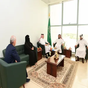 استقبال عمادة التطوير والجودة لعضو فريق محاكاة الزيارة النهائية لتجديد الاعتماد المؤسسي