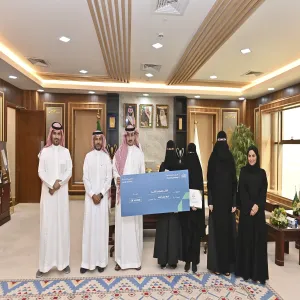 رئيس الجامعة يكرم فريق العمل في معسكر تمكين أندية ريادة الأعمال