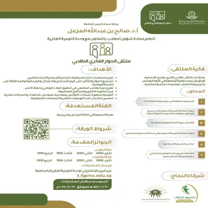 جامعة المجمعة تطلق ملتقى الحوار الفكري الطلابي