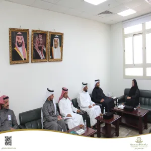 عميد كلية التمريض تستقبل مدير فريق مركز الوثائق والمحفوظات