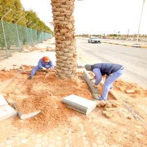 الإدارة العامة للمشروعات والتشغيل والصيانة تستكمل أعمال تطوير البنية التحتية داخل الحرم الجامعي
