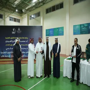 كلية علوم الحاسب والمعلومات بطلاً لكأس وكيل الجامعة للشؤون التعليمية لكرة قدم الصالات
