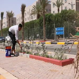 الادارة العامة للمشروعات والتشغيل والصيانة تستكمل أعمال البنية التحتية