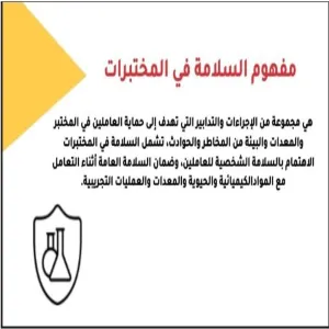كلية العلوم تقيم دورة بعنوان : رموز السلامة في مختبرات العلوم