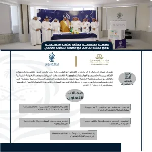 الجامعة توقع مذكرة تفاهم مع الغرفة التجارية بالزلفي