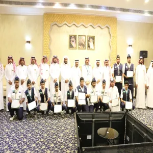 معالي مدير الجامعة يلتقي بالجوالة المشاركين في حج 1438هـ