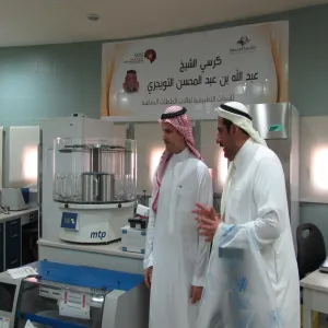 وكيل الجامعة للدراسات العليا والبحث العلمي يزور مقر كرسي الشيخ عبدالله التويجري للأبحاث التطبيقية لحالات الجلطات الدماغية