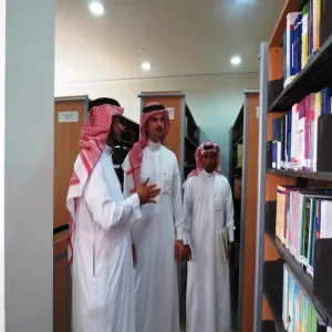 عمادة شؤون المكتبات تستقبل سعادة وكيل الجامعة للدراسات العليا والبحث العلمي