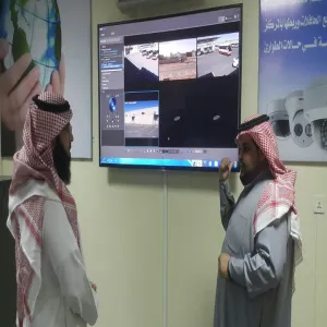 عميد كلية العلوم والدارسات الانسانية بالغاط يزور الوحدة الرقمية ( آمن ) بإدارة الخدمات
