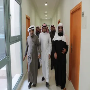 زيارة وكيل الجامعة الدكتور مسلم الدوسري لمعامل الكلية