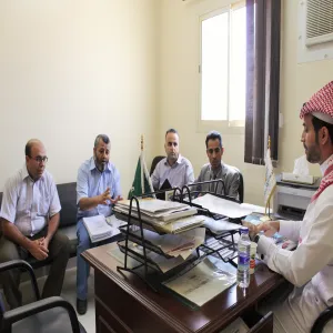 زيارة وكالة الجودة للأقسام العلمية بكلية العلوم والدراسات الإنسانية برماح