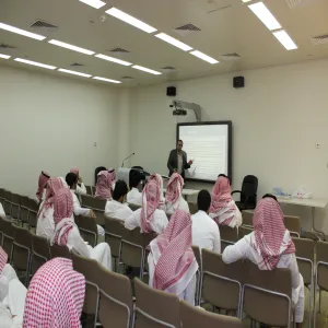 ورشة عمل للطلاب بعنوان "كيفية اعداد وإجراء وكتابة مشروع بحثي طبقا لمعايير البحث العلمي"