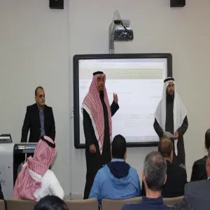 كلية العلوم بالزلفي تعقد اللقاء الثاني لأعضاء هيئة التدريس للفصل الدراسي الثاني للاحتفال بالفوز بالمركز الثاني في تفعيل نظام التعليم الإلكتروني