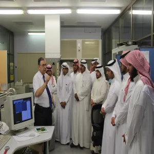 طلاب كلية العلوم بالزلفي يقومون بزيارة لمدينة الملك عبدالعزيز للعلوم والتقنية