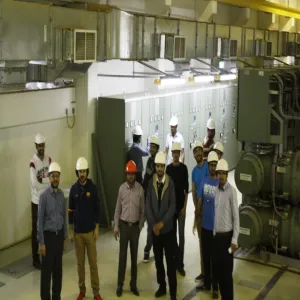 رحلة علمية لطلاب قسم الهندسة الكهربائية لمحطة كهرباء جلاجل