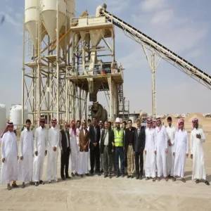 طلاب قسم الهندسة المدنية والبيئية في زيارة علمية الى مدينة سدير للصناعة و الاعمال