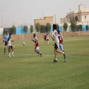 كليات تربية المجمعة والعلوم وإدارة الأعمال للدور النهائي من دوري الجامعة لكرة القدم