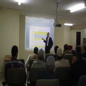 ورشة عمل حول قياس وتقويم برامج مخرجات التعليم  في كلية الهندسة