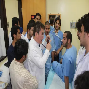 زياره الطلاب لمركز الطب التكاملي والطب الصيني بالمستشفى العسكري بمدينة الملك خالد العسكرية بحفر الباطن