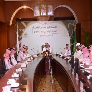 سعادة المشرف العام على مكتب معالي مدير الجامعة يجتمع بمنسوبي المكتب