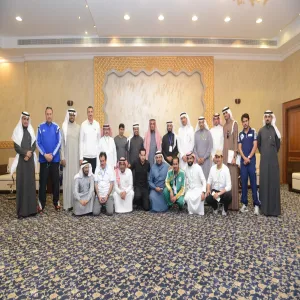 معالي مدير الجامعة يلتقي برؤساء اللجان ووفود الجامعات المشاركة في بطولة الاتحاد الرياضي للجامعات السعودية الخامسة لكرة الطاولة